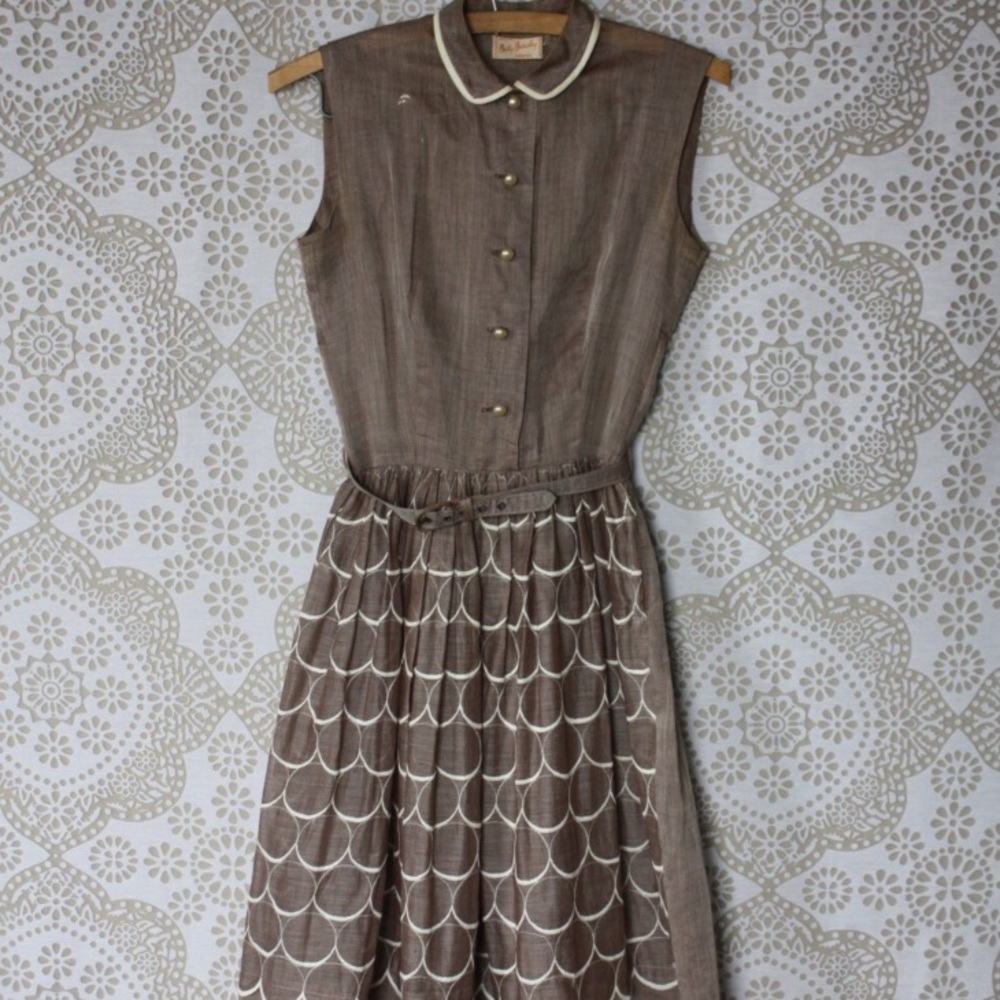 1950's Betty Barclay sheer dress